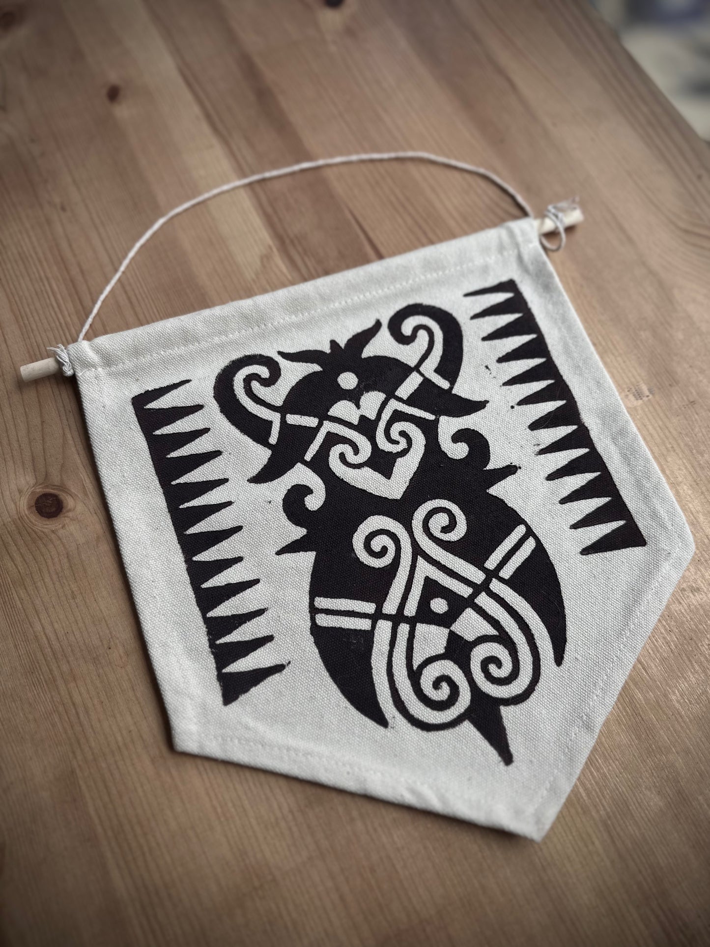 Borneo Flags Linoprint