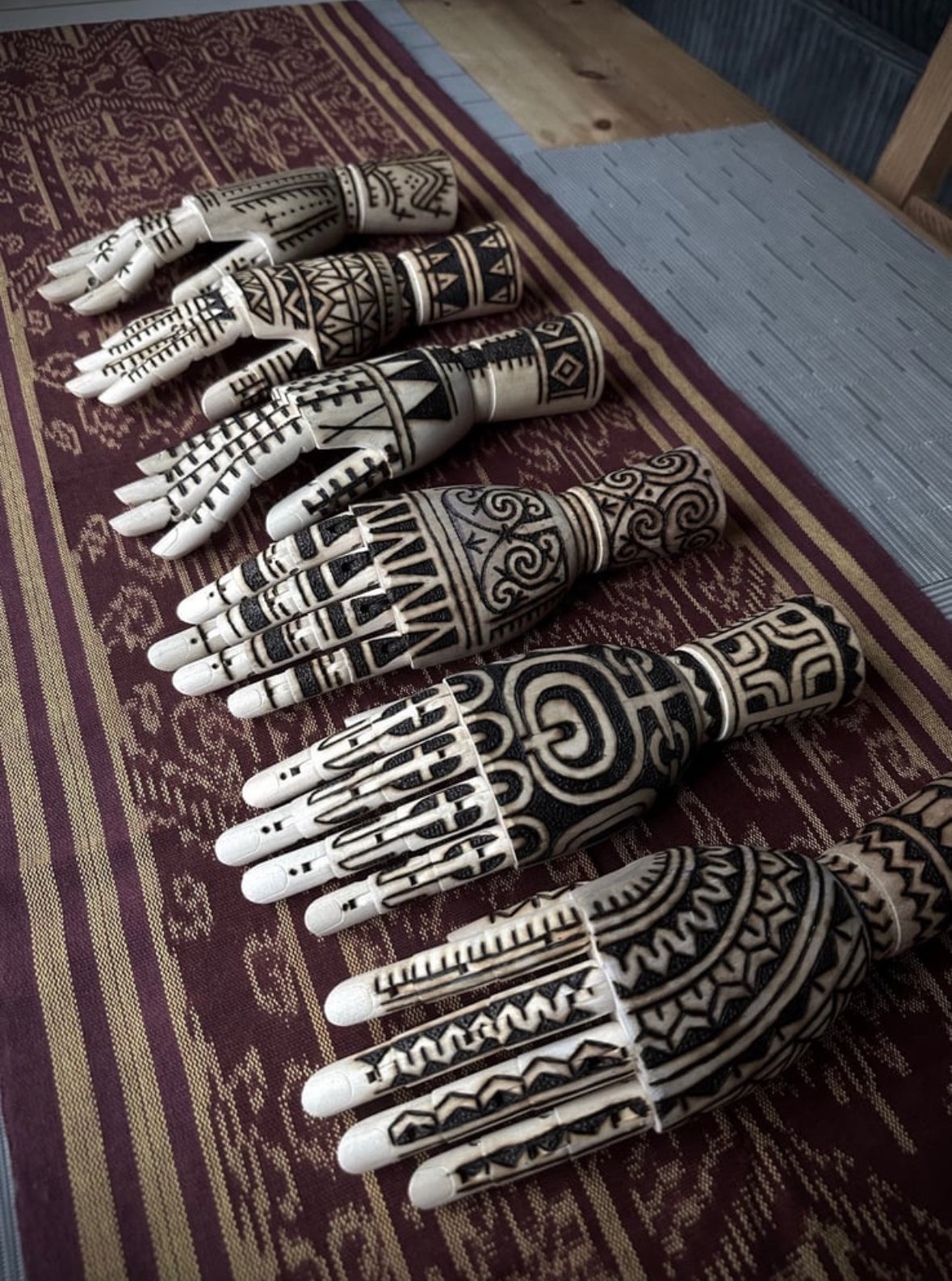 Wood Burned Hands