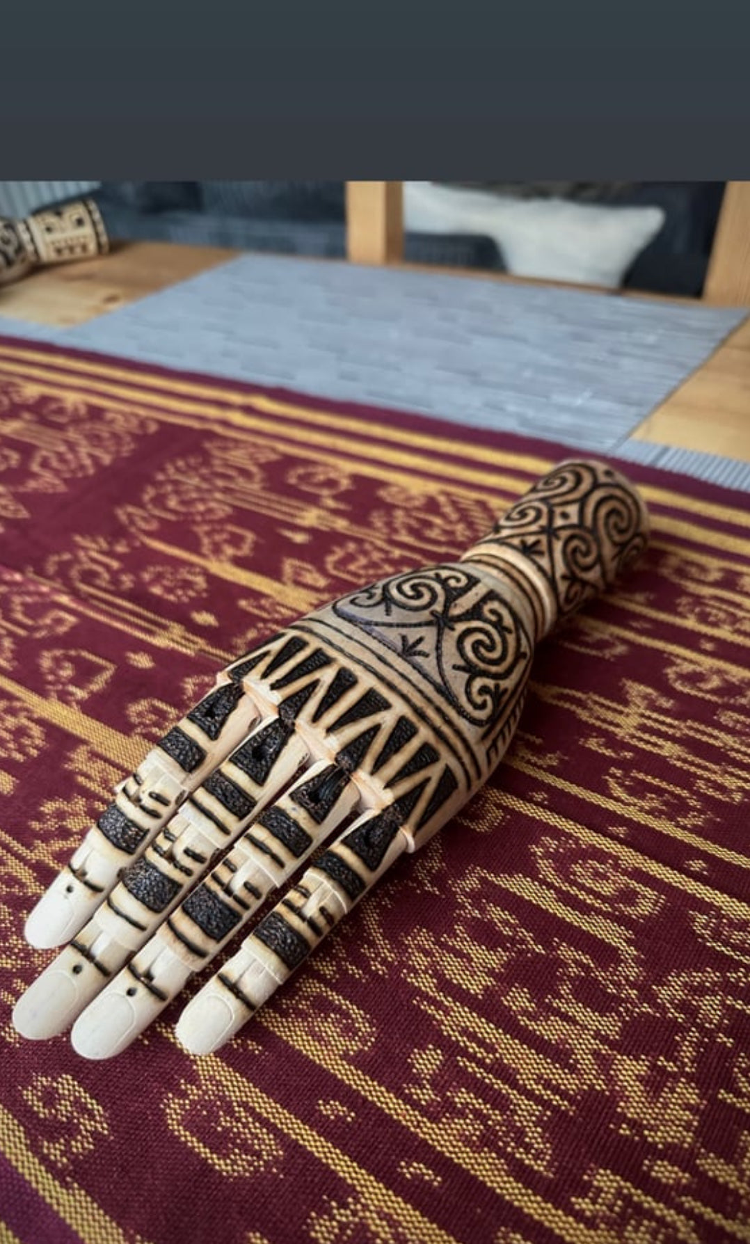 Wood Burned Hands