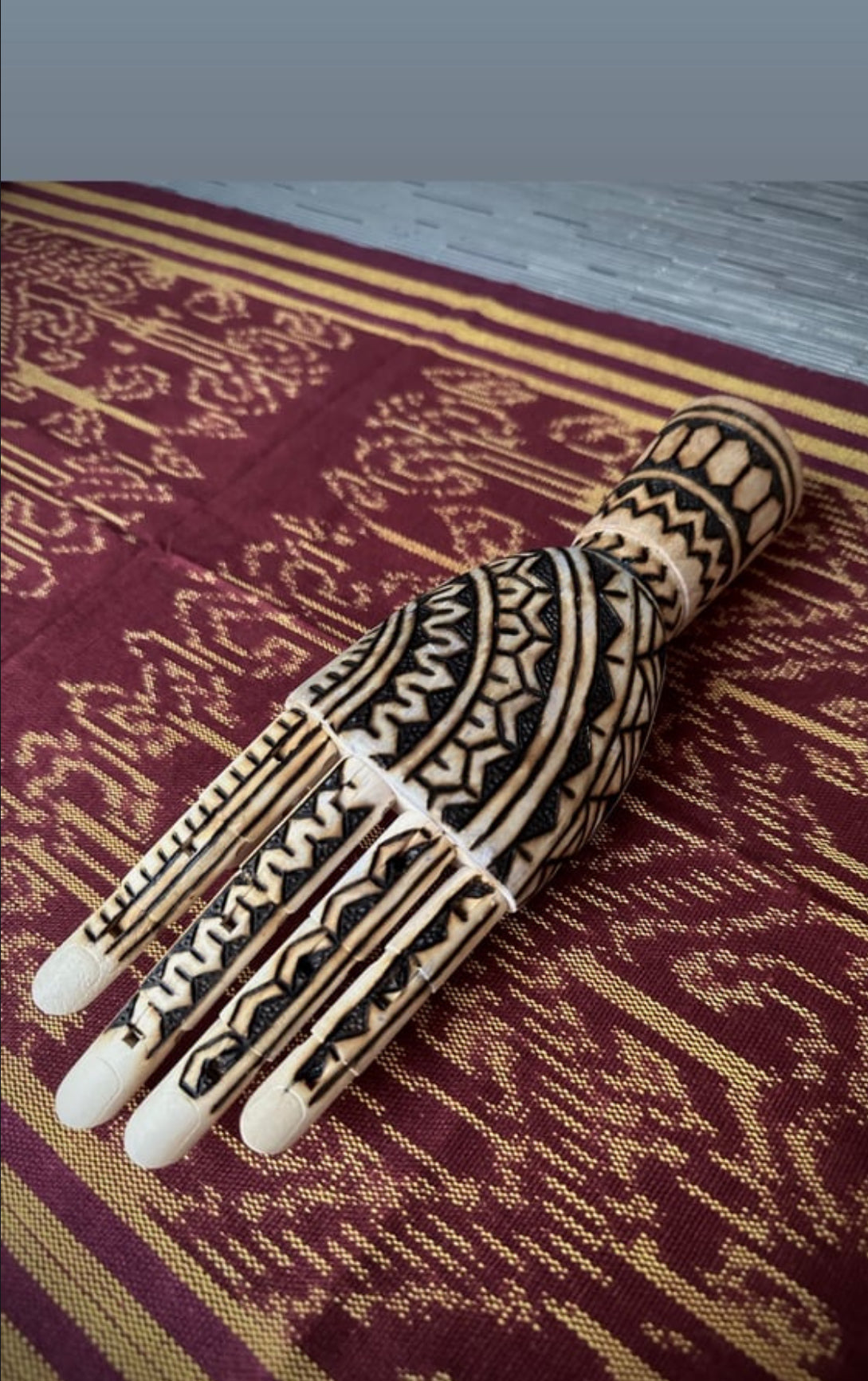 Wood Burned Hands