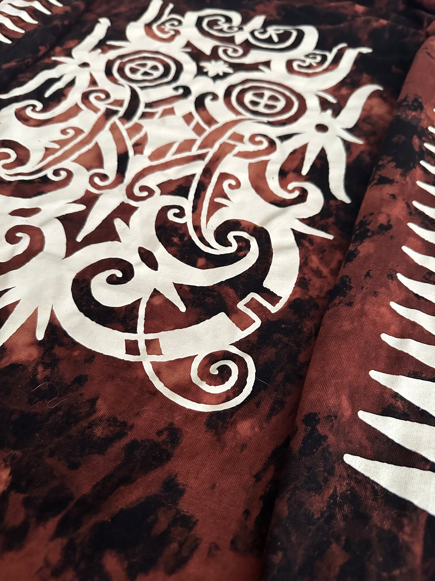 Longsleeve - grey/brown dye and bleached black