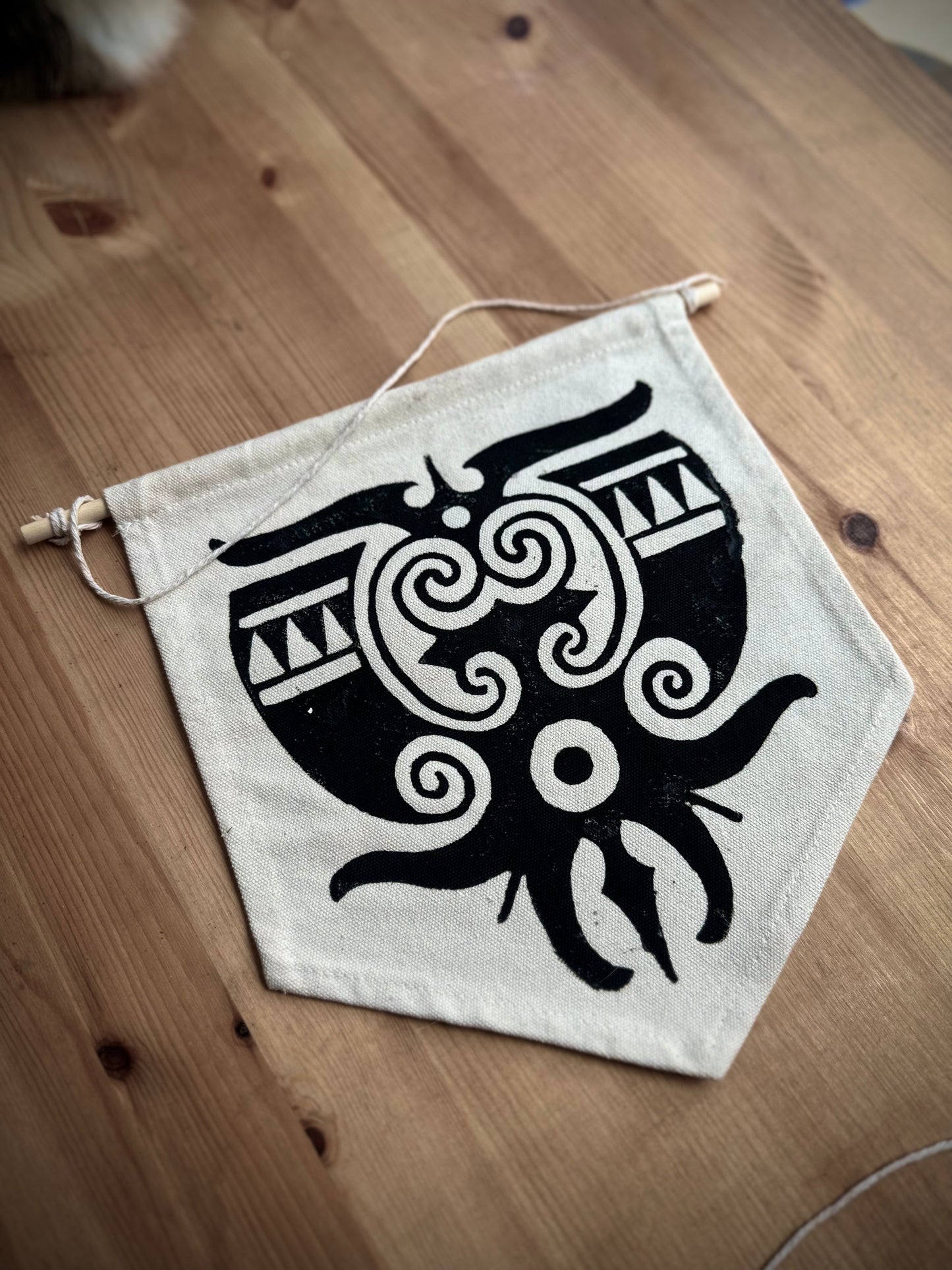 Borneo Flags Linoprint