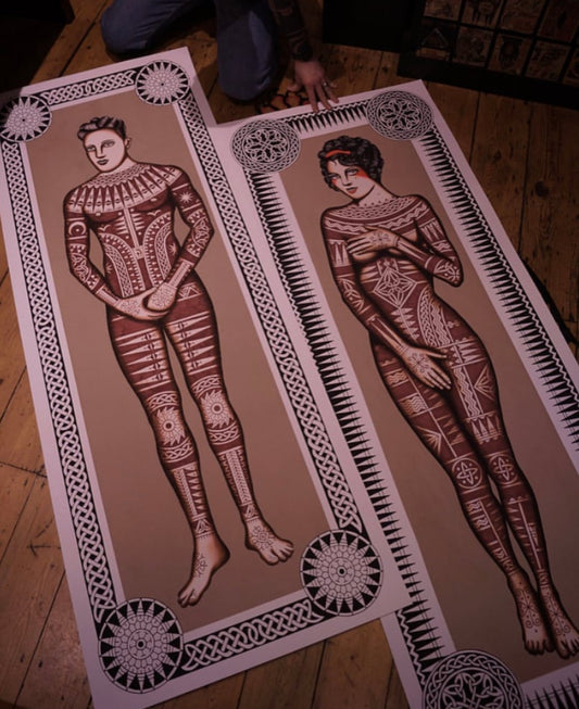 70 x 180cm prints w/ Treubhan