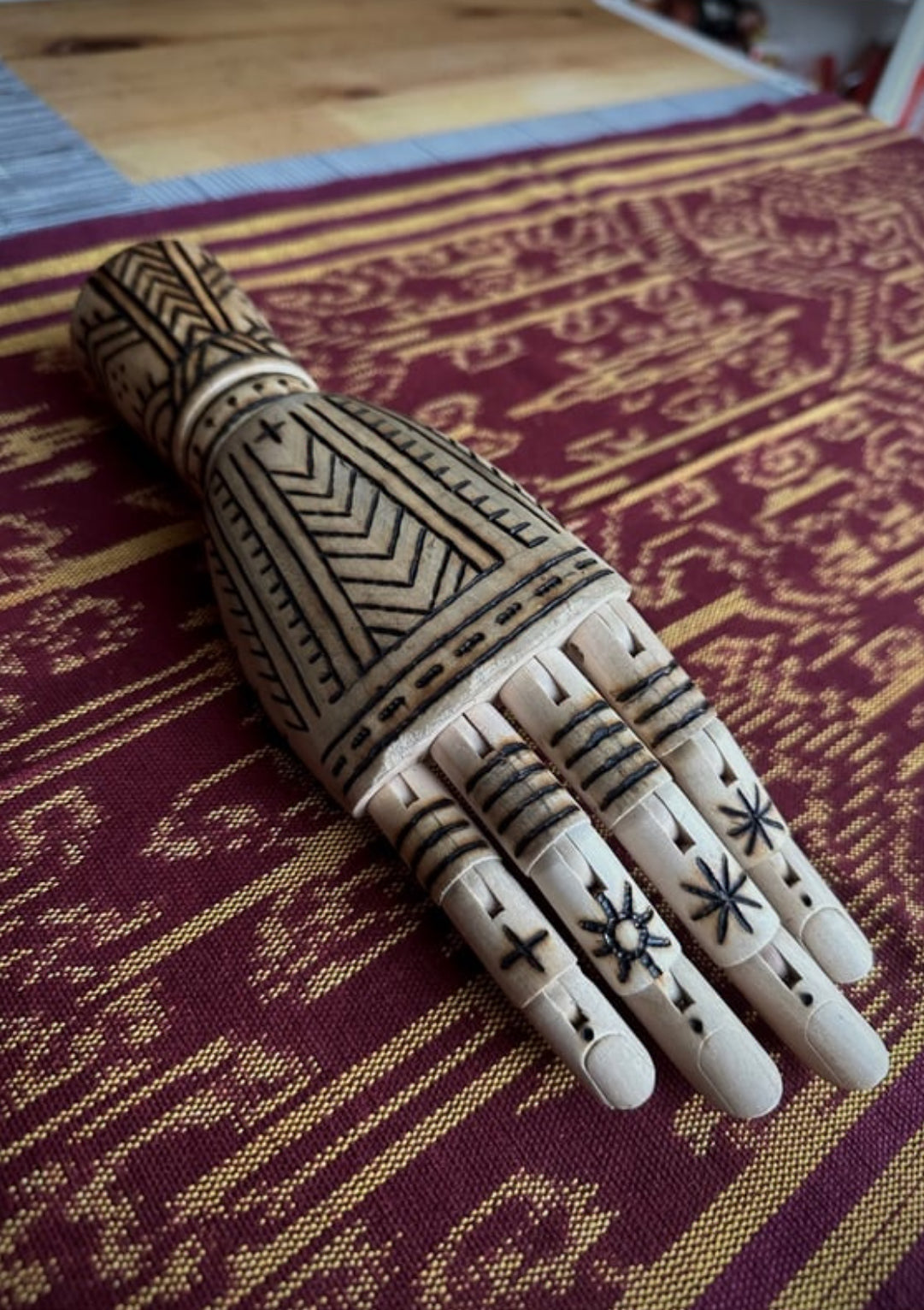 Wood Burned Hands